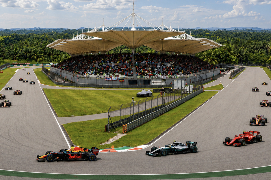F1 Race at Sepang International Circuit